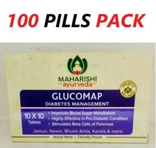1 packs X Maharishi Ayurveda Glucomap 100 Tabs FREE SHIPPING