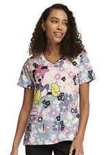 Minnie Mouse Cherokee Scrubs Tooniforms V Neck Top TF614 MNYN