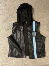 WWE AJ Styles Replica Vest - Black & Caroline's Blue - Men's Small