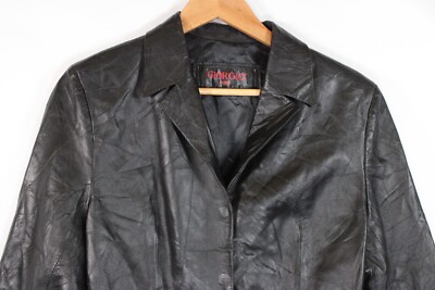 Giorgio Cuirs Leather Jacket Womens Size 44 UK8-10 Parisian Lamb
