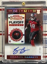 2019 PANINI CONTENDERS SHAQUIL BARRETT ROOKIE, #300, AUTO PLAYOFF TICKET, #27/99