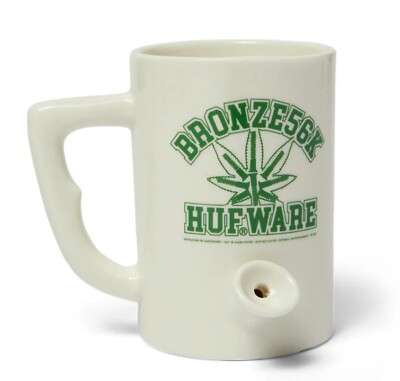huf × Bronze 56K Early Riser Mug Wake N Bake 420 Fucking-Awesome Supreme Obey