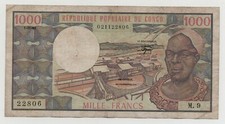 CONGO 1000 FRANCS 1982 PICK 3 E LOOK SCANS