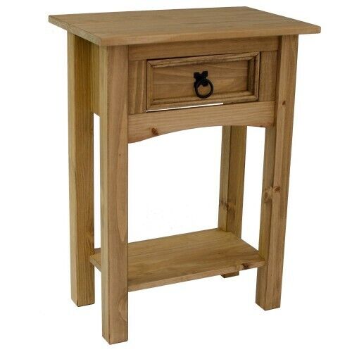 Solid Wood Small Console Table Drawer Dressing Hall Lamp Letter Lobby Home Decor - Picture 1 of 6