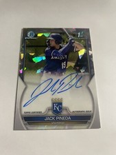 2023 Bowman Chrome JACK PINEDA Atomic Refractor Auto #d/100 Royals