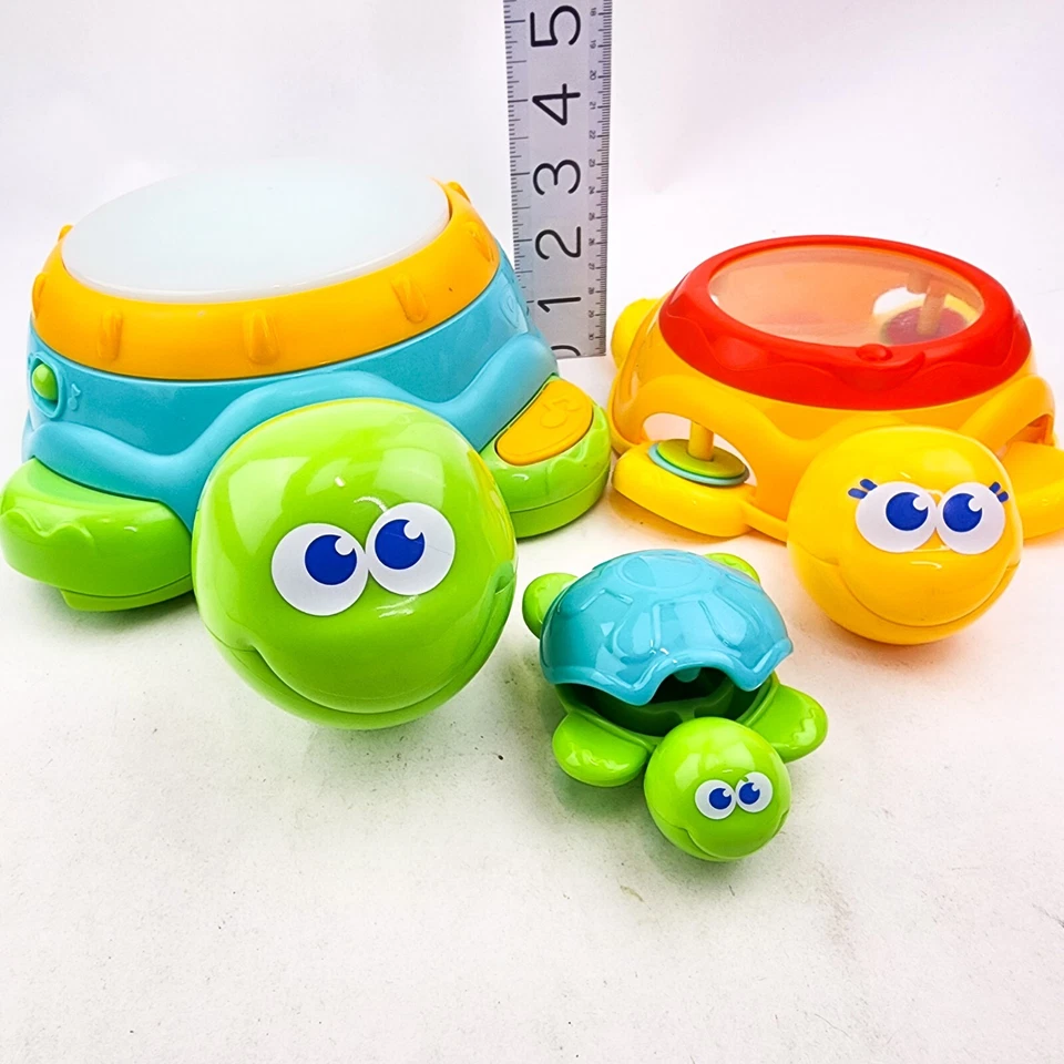 Circo Turtle Tunes Stacker instrumentos musicais luz e som faltando cauda de Kazoo - Imagem 3 de 4
