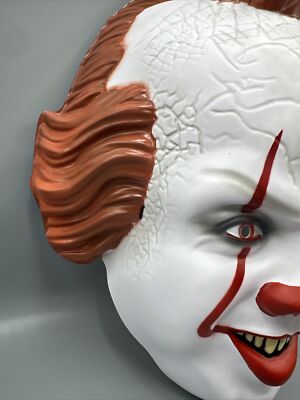 Pennywise Costume Plastic Mask IT Adult Size Halloween Cosplay | eBay