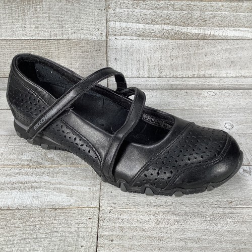 skechers women's bikers mary jane flat