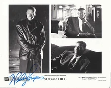 WESLEY SNIPES SIGNED ACTOR 8X10  IN THE FOX FILM "SUGAR HILL" WITH COA