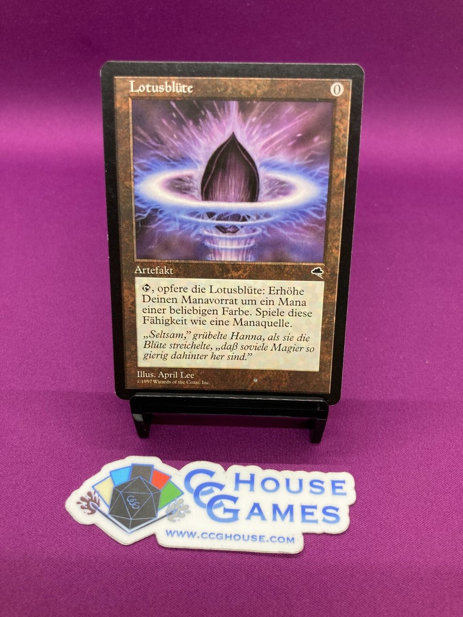 MTG Magic - Lotus Petal Tempest 1997 Vintage Foreign Card German
