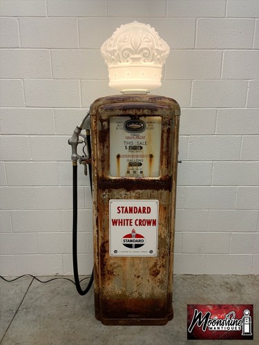 1930's STANDARD WHITE CROWN GASOLINE 