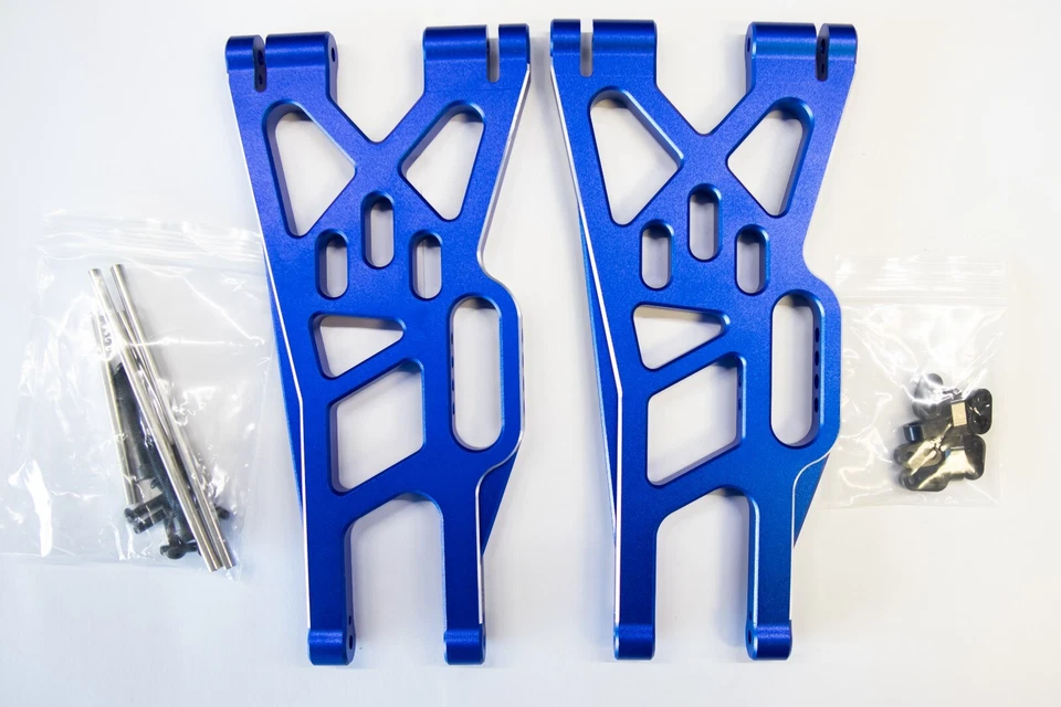 Cobra Racing Traxxas X Maxx Aluminum Lower Suspension A Arms (2) – Blue - Image 2 of 4