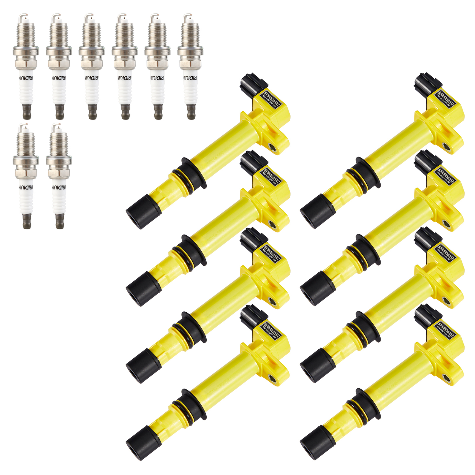 Set of 8 Ignition Coil Pack and Spark Plugs For Dodge Durango 4.7L V8 2000-2007