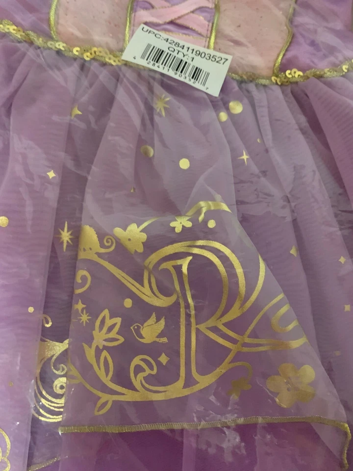 Nuevo Disfraz Disney Rapunzel Enredado para Niños Talla 3 con etiquetas Foto 4 de 4