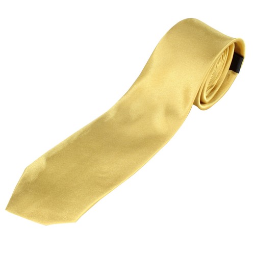 Mens Tie Plain Solid Colour Classic Slim Skinny Smart Party Wedding Thin Neck - Picture 145 of 148