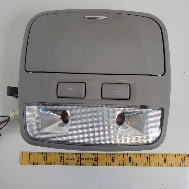 Hyundai Santa Fe 2001-2006 consola superior almacenamiento gris OEM Foto 3 de 4