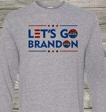 Lets Go Brandon - Stars & Stripes Updated - #FJB - Long Sleeve T-Shirt