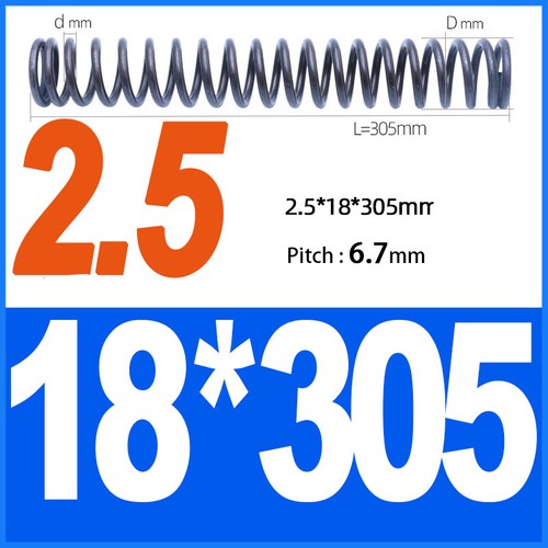 0.3-6mm Spring Steel Black Compression Spring 3-50mm OD 305mm Length Rust Proof - Picture 94 of 124