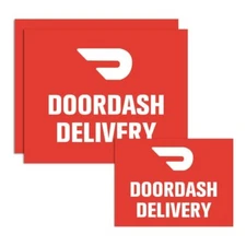 	3 Pack Car Vehicle Magnets Delivery Driver Bumper Signs Red	