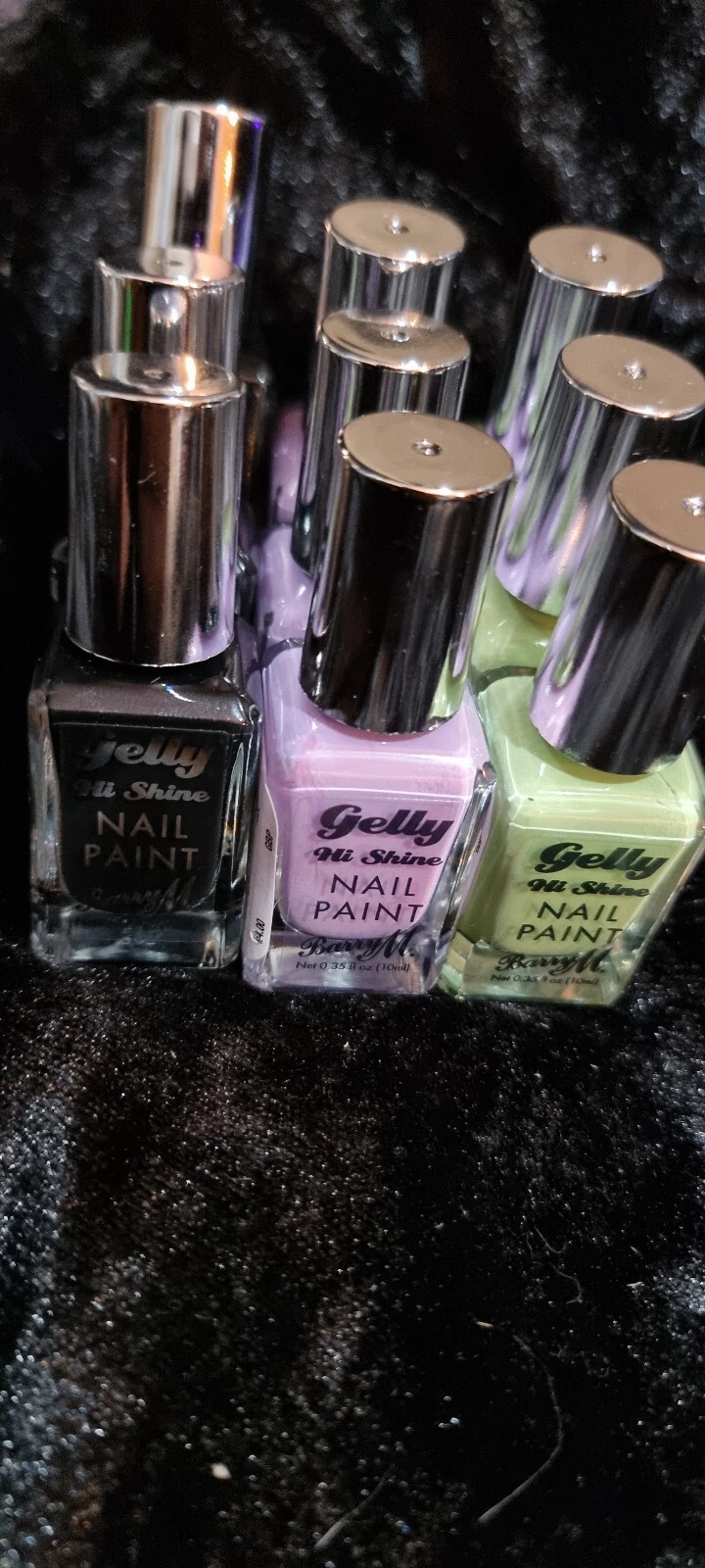 Barry M Cosmetics Black Forest Gelly Nail Paint 9x 10ml Mixed Colours See photos