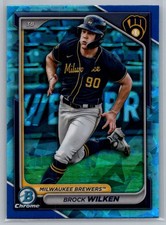 2024 Bowman Draft Chrome Sapphire Brock Wilken #BDC-117 Milwaukee Brewers