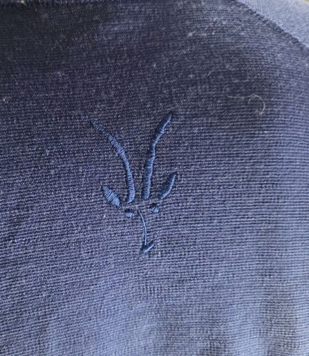 Ibex Men's Sweater Large Blue Merino Wool Full Zip Hooded - Picture 7 of 9