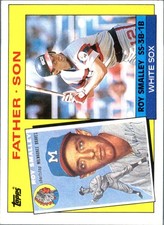 1985 Topps Roy Smalley Father Son #140 MLB Baseball Chicago White Sox Cubs Br...