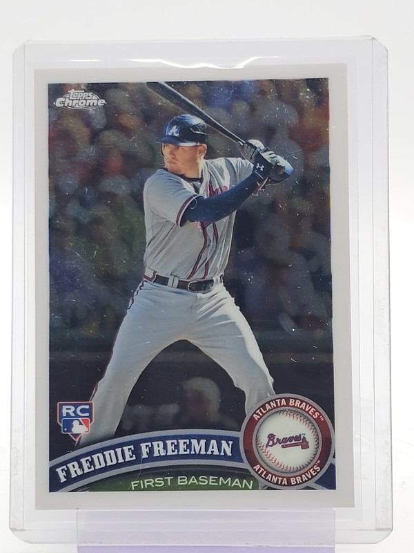 FREDDIE FREEMAN 2011 TOPPS CHROME BASEBALL ROOKIE #173 BRAVES Q7457