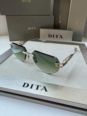 Dita GRAND IMPERYN DTS-164-02 White Gold GreenGradient Lens Sunglasses