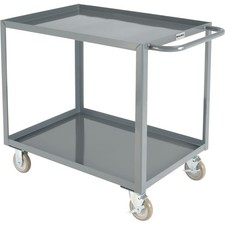 Global Industrial Steel Utility Cart w/2 Tray Shelves 1200 lb. Capacity 36"L x