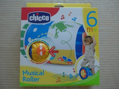 Chicco Musical Roller aufblasbare Rolle für erste Bewegungsübungen ohne Phtalate