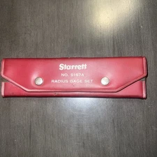 Vintage Starrett No. S167A Radius Gage Set