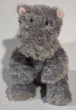 Aurora World Hippo 10" Plush Toy Stuffed Animal Gray