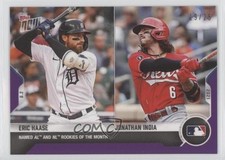 2021 Topps Now Purple 19/25 Eric Haase Jonathan India #606 1c7