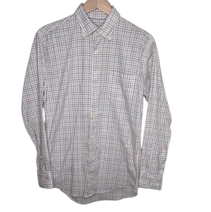 Peter Millar Multi Color Window Pane Checked Butt… - image 1