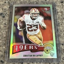 Christian McCaffrey 2025 Topps Chrome 1975 Retro Silver Refractor #1975-29 49ers