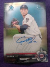 2017 Bowman Chrome GRIFFIN JAX 1st Bowman On Card Auto Twins RAYS CPA-GJ RC