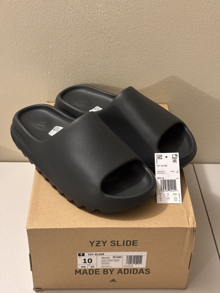 Adidas Yeezy Slide Granite (ID4132) | Size 10 | 100% AUTHENTIC