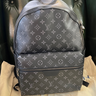 Louis Vuitton Apollo Backpack Black Monogram Coated Canvas Leather