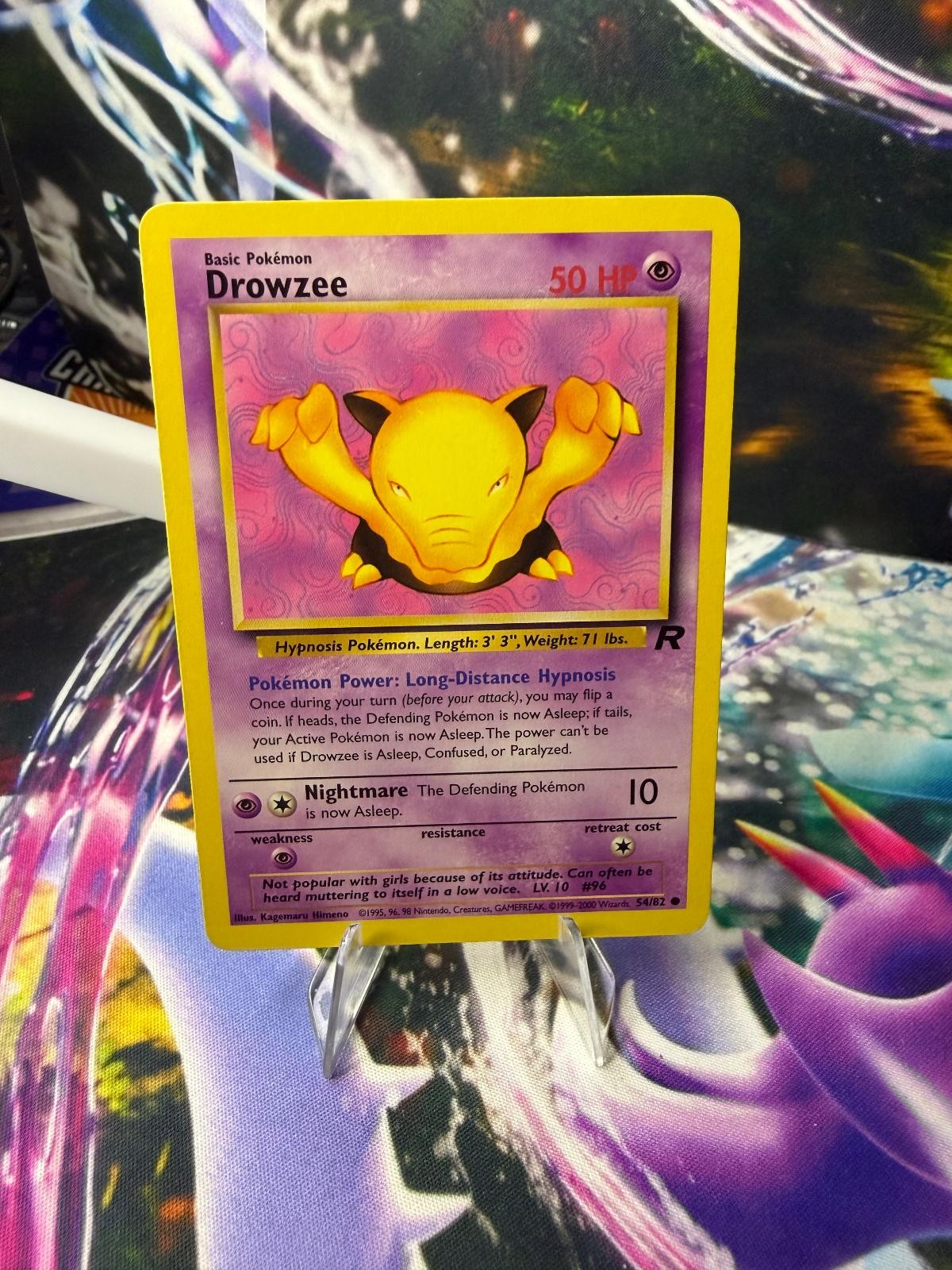 DROWZEE 54/82 TEAM ROCKET Unlimited Common Pokemon