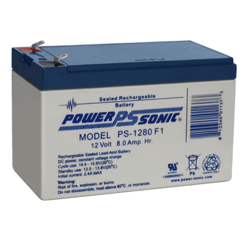 12V 8Ah X-treme X-500, X500 Scooter Battery Replaces 9Ah Or 7Ah