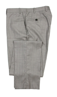 Canali Suit Pants fits 36 (54 EU) Mens Beige Super 150s Wool Flat Front Trousers
