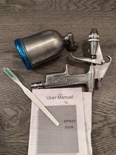 K-3 Mini Gravity Feed Spray Gun Paint Spray Gun New With Manual And Cleaner.