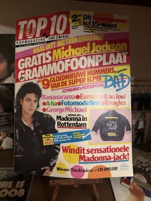 Michael Jackson auf Cover und Flexi Disc ''Bad'' Original (1987)