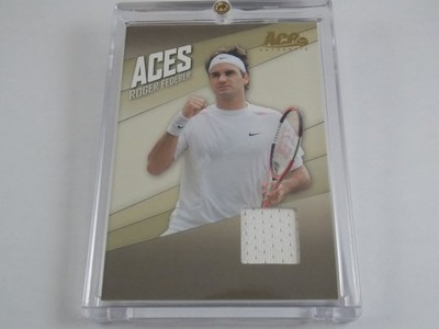 ROGER FEDERER 2007 AC-3 Ace Authentic card Match-Worn Jersey Swatch white MINT