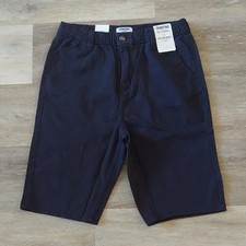 NWT Signature Gold Levi Strauss Boys Uniform Shorts Black Size XL