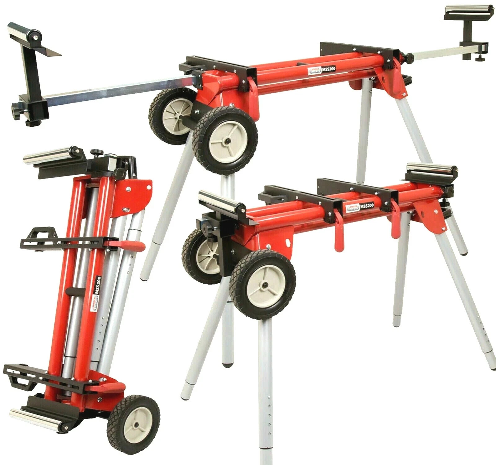 LUMBER JACK Compact Folding Mitre Saw Stand with Extending Support Arms | Extending Support Arms, Quick Release Clamps, Universal Fit - Image 2