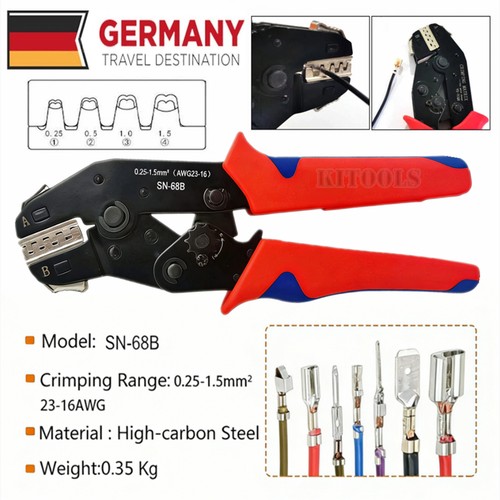 200x Crimp Kabelverbinder Klemme unisoliert blank Messing Stoßverbinder Auto Car - Bild 15 von 16