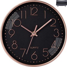 Wanduhr Ohne Tickgeräusche Tischuhr Modern 20cm Quarz Groß Batterie Wanduhr E...