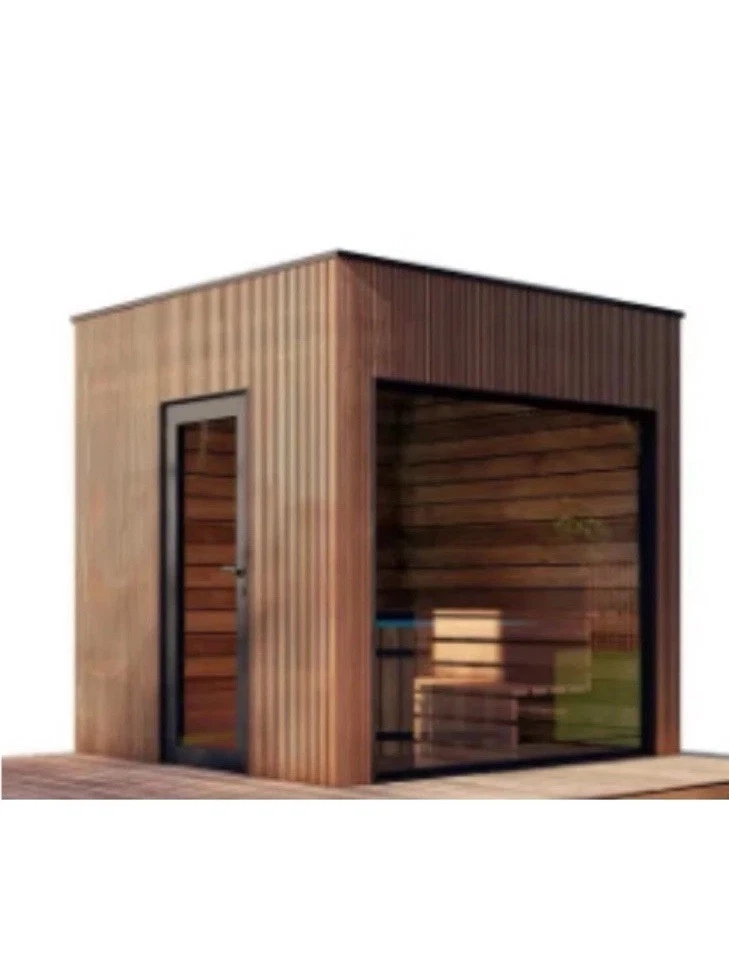 Sauna CUB 2,3x2,3х2,7 m aus Thermoholz mit Dämmung - Bild 2 von 4